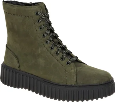 Produktbild von Clarks TORHILL RISE Damen Stiefeletten - bequeme Stiefelette grün Freizeit NEU