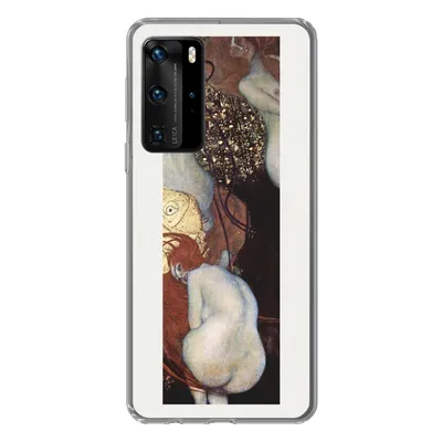 Produktbild von MuchoWow® Handyhülle Schutzhülle Hülle für Huawei P40 Pro Goldfisch - Gustav Klimt Silikon Softcase Handy Hülle - Schutz