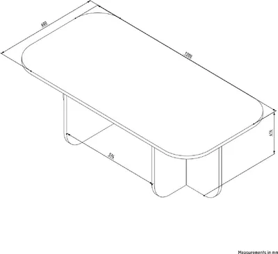 Image de Skye Decor, Becaj - Walnut, table basse, noyer, 100 % PANNEAU DE PARTICULES MÉLAMINÉ, 120 x 60 x 41,4 cm
