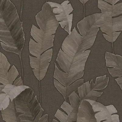 Zdjęcie produktu dla A.S. Creation | Travel Styles | 392182 | Tapeta z włókniny | Drzewa i liście | 10,05 m x 0,53 m | Brązowy