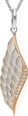 Produktbild von JuwelmaLux Anhänger 925/000 Sterling Silber roségold plattiert Flügel mit Zirkonia JL20-02
