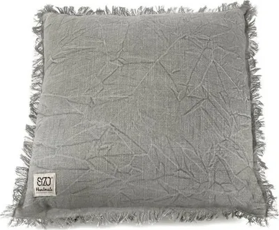 Image de Sizo coussin fait main 45 x 45 cm - gris