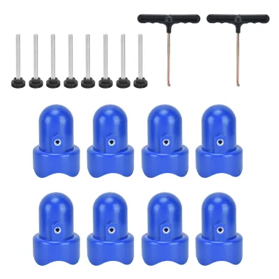 Imagen del producto de Tapa de seguridad para trampolín, herramienta de extracción tipo "T", tapa para poste de protección, tapa para poste de trampolín, tapa para riel de trampolín, accesorios para trampolín