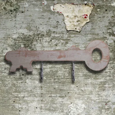 Produktbild von Garderobe, Schlüsselform, Wandhaken, Kleiderhaken, Flurgarderobe, Holz, Weiß