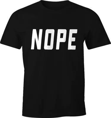 Produktbild von NOPE Herren T-Shirt Spruch-Shirt Moonworks®  3XL