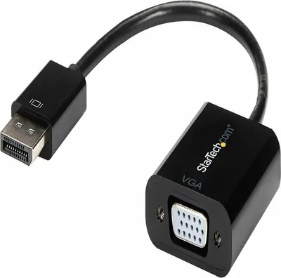 Image de Startech Displayport 1.2 Kabel 0,1m DP zu VGA schwarz