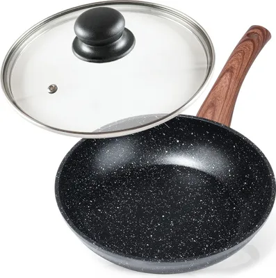 Produktbild von Vilde Granitpfanne Bratpfanne Pfanne aus Granit BLACK&WOOD 20 cm