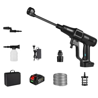 Produktbild von AIORBER Kabellose Hochdruckreiniger, 200Bar Bürstenlos Waschpistole,18V Akku Druckreiniger, Auto Waschmaschine Bodenreiniger