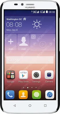 Produktbild von PhoneNatic Case kompatibel mit Huawei Y625 - Hülle schwarz gummiert Hard-case + 2 Schutzfolien