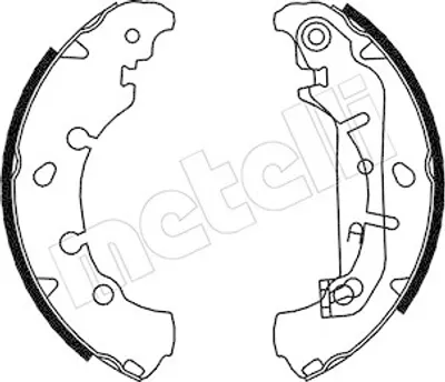 Produktbild von METELLI Bremsbackensatz Trommelbremse Hinten für FORD Fiesta Mk5 Schrägheck (JH1, JD1, JH3, JD3) 203,2mm 53-0136