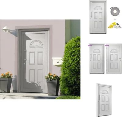Produktbild von vidaXL Haustür Weiß 98x198 cm - Haustüren