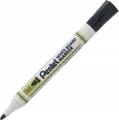 Image de Marqueur pour tableau blanc Pentel MW85, pointe ogive, noir