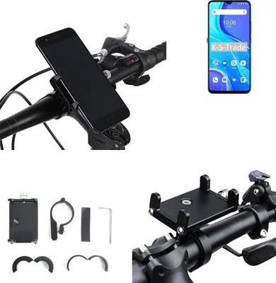 Produktbild von K-S-Trade Handyhalterung für das Fahrrad kompatibel mit UMIDIGI A7s Halter Lenkstange Fahrradhalterung Motorrad Bike Mount Befestigung Smartphone