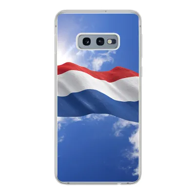 Produktbild von MuchoWow® Handyhülle Schutzhülle Hülle für Samsung Galaxy S10e Die Flagge der Niederlande weht am Himmel Silikon Softcase Handy Hülle - Handy