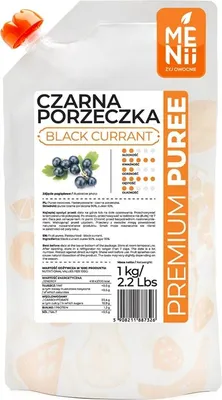 Produktbild von Fruchtmark SCHWARZE JOHANNISBEERE 1kg PremiumPüree MENii