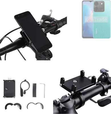 Produktbild von K-S-Trade Handyhalterung für das Fahrrad kompatibel mit Infinix Smart 7 (X6517) Halter Lenkstange Fahrradhalterung Motorrad Bike Mount Befestigung