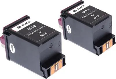 Produktbild von vhbw 2x Tintenpatronen kompatibel mit Lexmark 3000, 2030, 2050, 1020, 1100, 1000 Drucker - Schwarz (Wiederaufgefüllt)