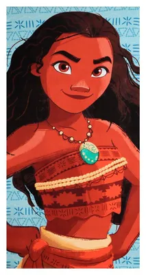 Zdjęcie produktu dla Ręcznik Moana, 70 x 140 cm, dla chłopców i dziewcząt – miękki i chłonny ręcznik z motywem Disneya