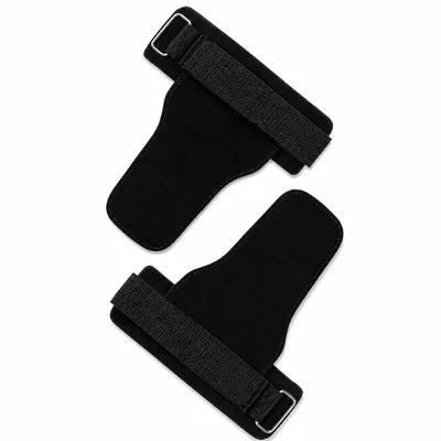 Produktbild von 2er Set Gewichtheber Zughilfen mit Handgelenkband, rutschfest, Lederpolster, für Fitness, Krafttraining & Gym