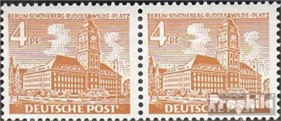 Produktbild von Briefmarken Berlin (West) 1949 Mi 43wP waagerechtes Paar postfrisch Berliner Bauten