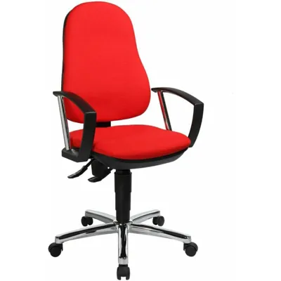 Produktbild von Topstar Bürostuhl Support® P Deluxe, 8179AG21 rot, chrom Stoff