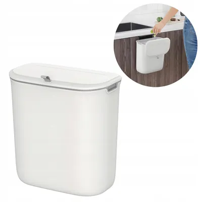 Produktbild von Hängender Küchenmülleimer mit Deckel zur Schrankmontage 9L