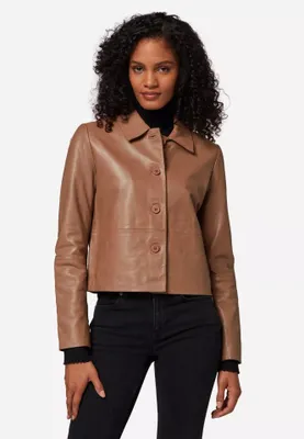 Produktbild von Damen Lederjacke Ricano CECILA – taupe / L