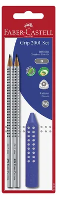 Immagine prodotto di FABER-CASTELL Grip 2001 B + Grip Radiergummi farbig