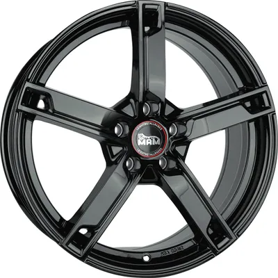 Produktbild von 17 Zoll MAM W4 5x120 ET35 Alufelgen BLACK PAINTED