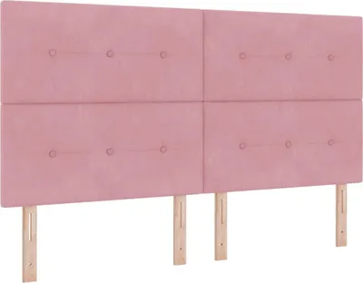 Zdjęcie produktu dla vidaXL Zagłówek różowy 180 cm aksamit