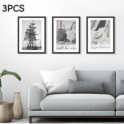 Produktbild von 3 Pack Bilderrahmen 20x25, Schwarz Rahmen 20x25, Picture Frame für Fotos, Bilder, Poster