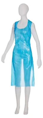 Produktbild von Einwegschürzen light, blau, 75 x 125 cm | Packung (50 Stück)