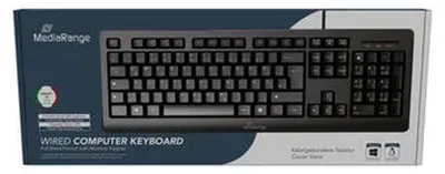 Produktbild von MediaRange Tastatur USB 2.0 kabelgebunden QWERTY IT schwarz