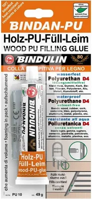Produktbild von Holz-Polyurethan-Füll-Leim braun (49 Gramm)