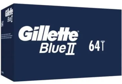 Zdjęcie produktu dla Jednorazowa maszynka do golenia Gillette Blue II, 64 sztuki