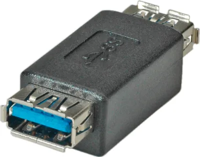 Produktbild von ROLINE USB 3.2 Gen 1 Gender Changer, Typ A BU/BU