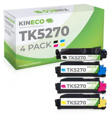 Produktbild von Kineco Set 4 Toner kompatibel für Kyocera TK5270 TK-5270 ECOSYS M6230cidn M6230cidnt M6630cidn P6230cdn