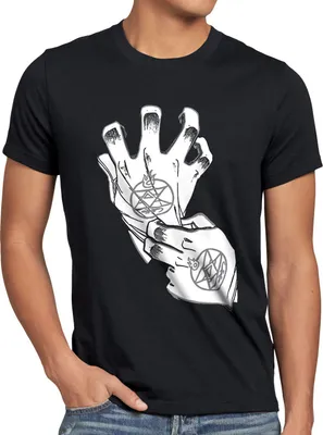 Produktbild von style3 Roy Mustang Alchemist Handschuh Herren T-Shirt fullmetal, Größe:4XL, Farbe:Schwarz