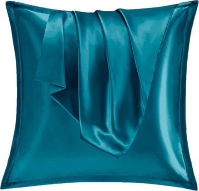 Produktbild von Satin Kissenbezug 80x80 2er Set Weich Seidenkissenbezug für lockiges Haar