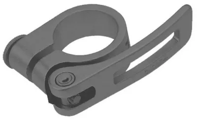 Produktbild von Sattel Klemmschelle 28,6 Alu mit Spanner schwarz