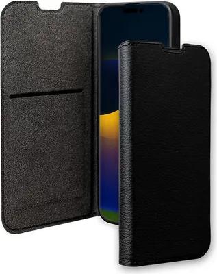 Produktbild von BigBen Connected, Hülle für Apple iPhone 15 Pro Max Folio Wallet mit Kartenhalter und Videounterstützung, Schwarz