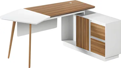 Image de Bureau moderne Table de bureau Aménagement 240x90cm Bureau d'angle