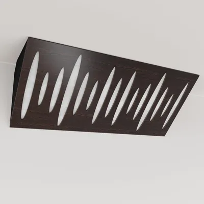 Produktbild von 2er-Pack – Schmale akustische Eck-Bassfalle mit Samtstoff | 23x50x10 cm |Reflexion - Schalldämmung | [PULSE (Horizont) - Wenge |Weiß]