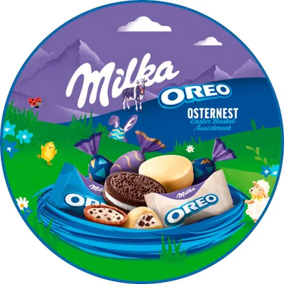 Milka and Oreo Osternest Familienpackung gemischt Packung 198g