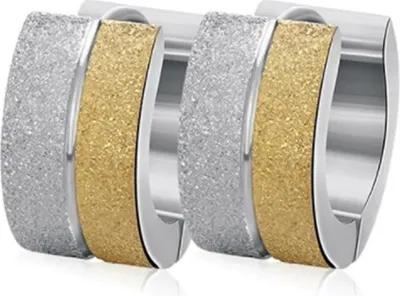 Produktbild von Ohrringe AN-28386 - Elegante Silber / Gold Ohrringe KP28386