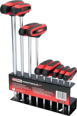 Zdjęcie produktu dla Zestaw kluczy trzpieniowych Torx z rękojeścią T, 9 szt