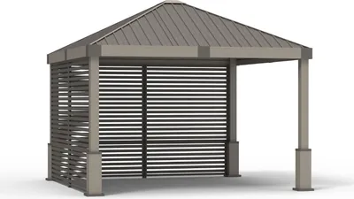 Image de Sojag Pavillon Nanda 12x12 champagne 363 x 363 x 313 cm (L x l x h) Aluminium