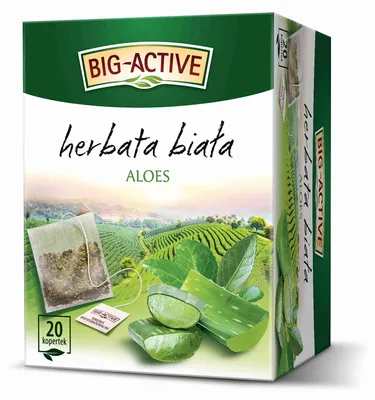Produktbild von Weißer Tee mit Aloe Vera Big-Active 20 Beutel