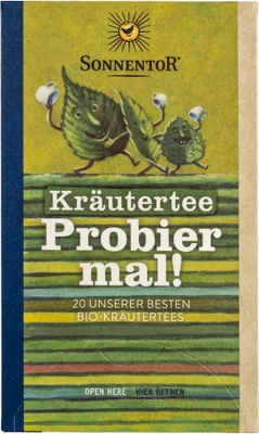 Produktbild von Sonnentor 469116, Kräutertee, 22 g, Brennnessel, Pfefferminz, Thymian, 1 Stück(e), Papierschachtel