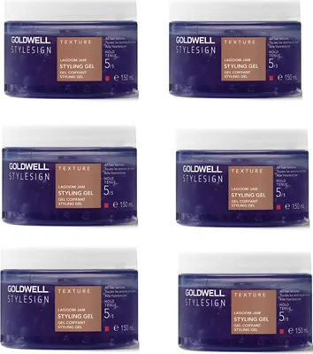 Immagine prodotto di Goldwell | Gel per capelli Stylesign Lagoom Jam - 6x150ml - Flessibilità - Volume - Asciugatura rapida